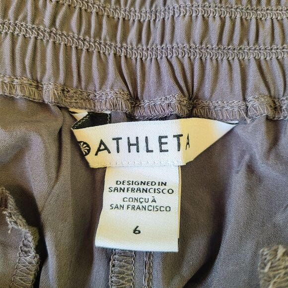 NEW Athleta Savannah Jogger Pants 6 Purple Lightweight  Pockets Pull-On Fitness - Picture 8 of 13